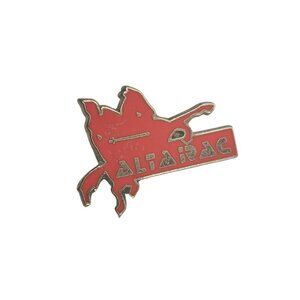 Vintage ALTRAC Red Metal Pin
